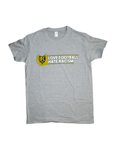 IFC Rostock - T-Shirt - Love Football Hate Racism - Grey - @ No Borders