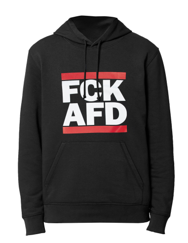 FCK AFD - No Borders - Hoodie - Black - @ No Borders