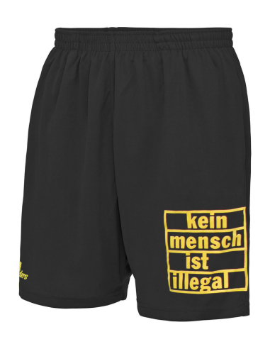 Kein Mensch ist illegal - No Borders - Shorts - Black - @ No Borders