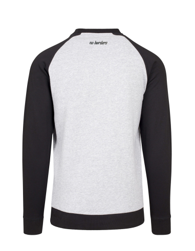 Kein Mensch ist illegal - No Borders - Sweater - Grey/Black - @ No Borders