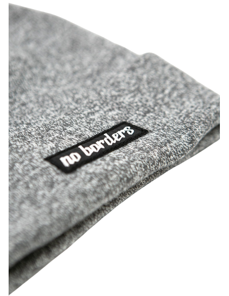 No Borders Logo - Winter Hat - Heather Grey No Borders Logo - Winter Hat - Heather Grey