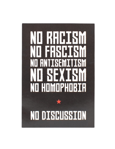 No Discussion - Sticker - @ No Borders