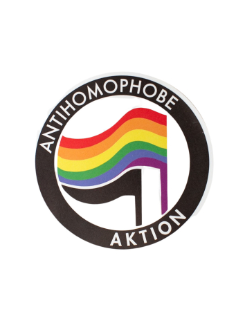 Antihomophobe Aktion - Fahne - Black - @ No Borders