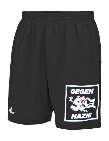 Gegen Nazis - No Borders - Shorts - Black - @ No Borders