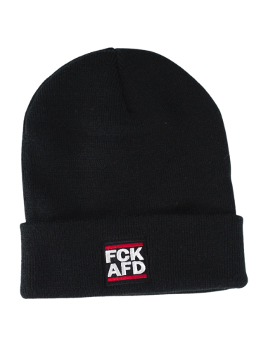 FCK AFD - Winter Hat - Black - @ No Borders