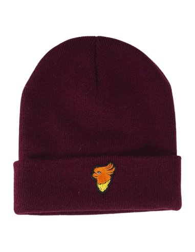 No Borders Cockatoo - Winter Hat - Burgundy - @ No Borders