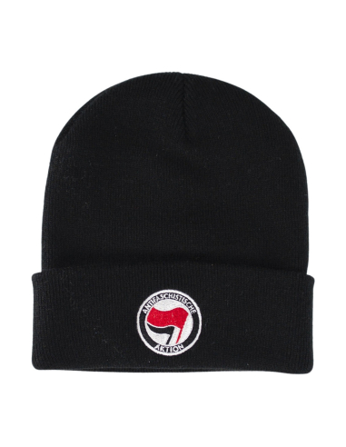 Antifa - Wintermütze - Schwarz - @ No Borders