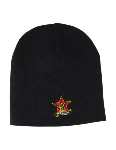 Raised Fist - Mob Action - Beanie - Black - @ No Borders