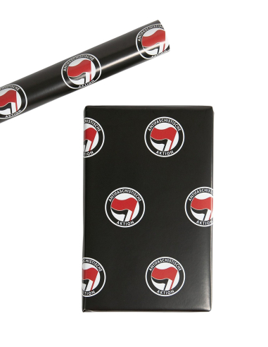 Antifa - Geschenkpapier - @ No Borders