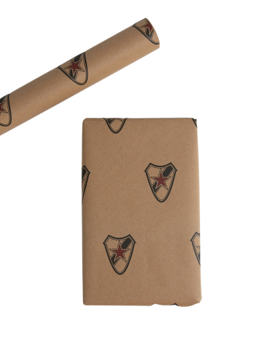 Roter Stern Leipzig - Geschenkpapier - Brown - @ No Borders