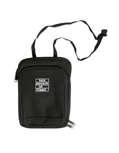Kein Mensch ist illegal - Schultertasche - Black/Black - @ No Borders