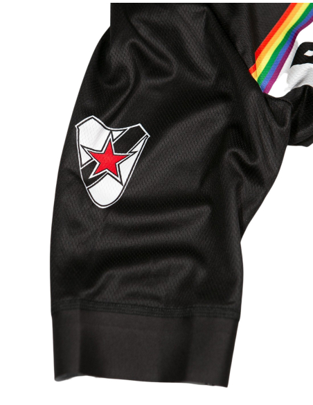 Roter Stern Leipzig - Radtrikot Kurzarm - Black/Rainbow Roter Stern Leipzig - Radtrikot Kurzarm - Black/Rainbow