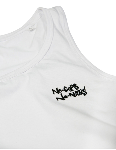 No Cops No Nazis - Mob Action - Tanktop - White - @ No Borders