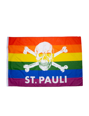 St. Pauli - Fahne - Regenbogen - @ No Borders