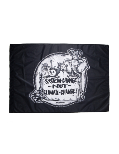 System Change Not Climate Change - Fahne - @ No Borders