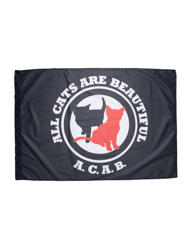 All Cats Are Beautiful - Flag - @ No Borders
