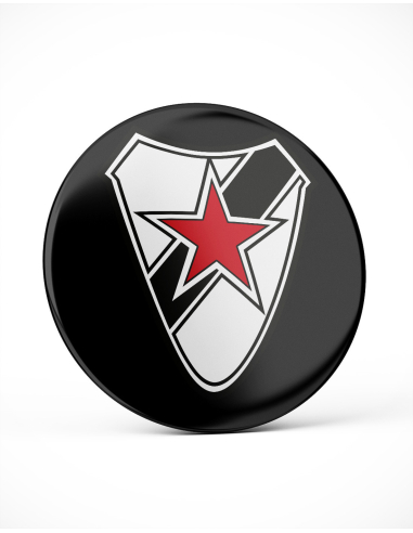 Roter Stern Leipzig - Button - Logo - @ No Borders