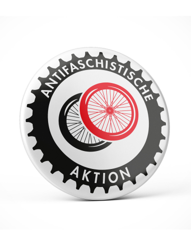 Fahrrad Antifa - Button - @ No Borders