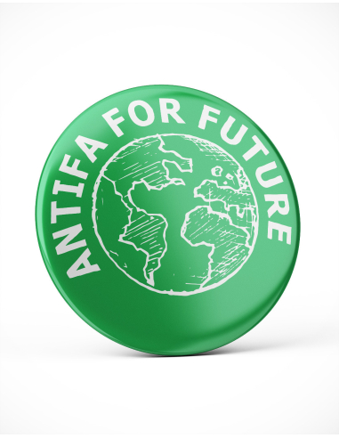 Antifa For Future - Button - @ No Borders