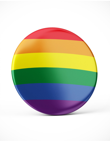 Pride / Rainbow - Button - @ No Borders