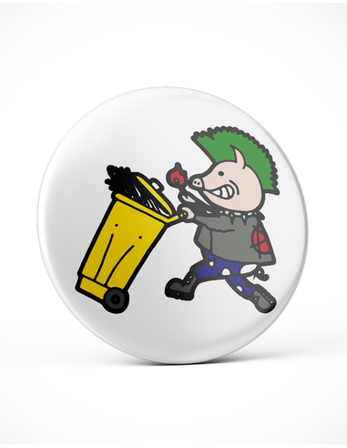 Riot Pig Zilli - Button - @ No Borders