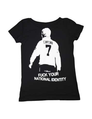 Roter Stern Leipzig - T-Shirt fitted - Cantona - Black - @ No Borders