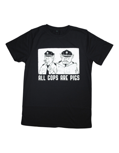 All Cops Are Pigs - Mob Action - T-Shirt - Black - @ No Borders