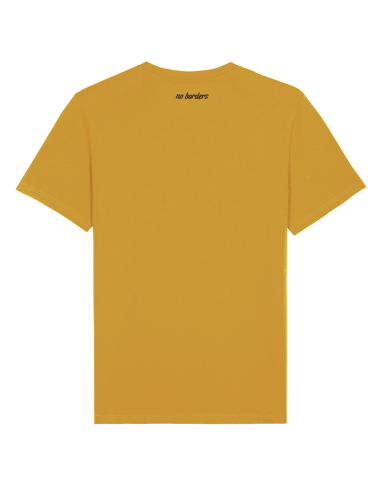 Kein Mensch ist illegal - No Borders - T-Shirt - Ochre - @ No Borders