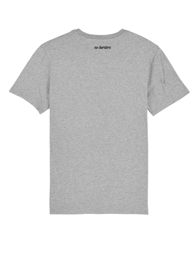 Kein Mensch ist illegal - No Borders - T-Shirt - Heather Grey - @ No Borders