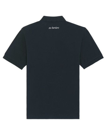 Kein Mensch ist illegal - No Borders - Polo - Black