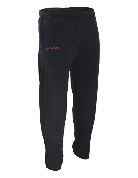 Kein Mensch ist illegal - No Borders - Jogger - Black/Red
