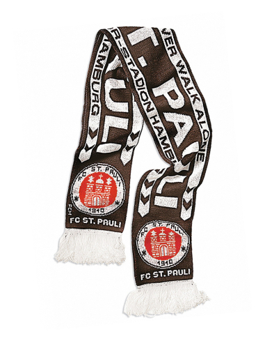 St. Pauli - Wool Scarf - Logo - Black - @ No Borders