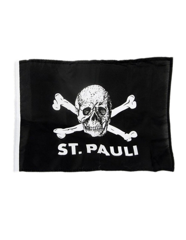 St. Pauli - Fahne - Totenkopf - @ No Borders