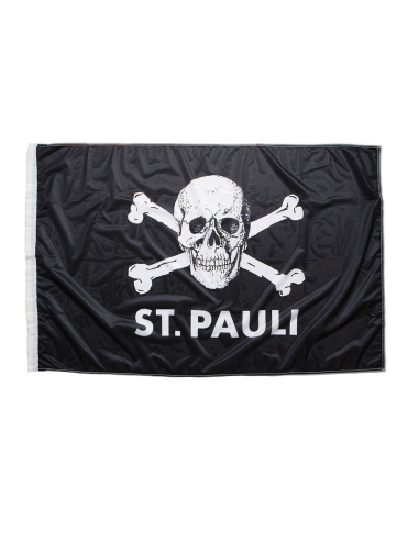 St. Pauli - Fahne - Totenkopf - @ No Borders