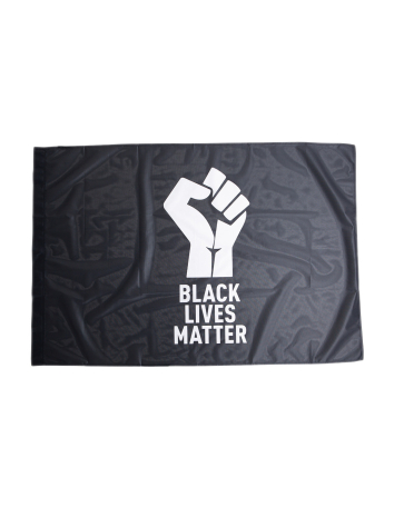 Black Lives Matter / Stop Racism - Fahne - @ No Borders