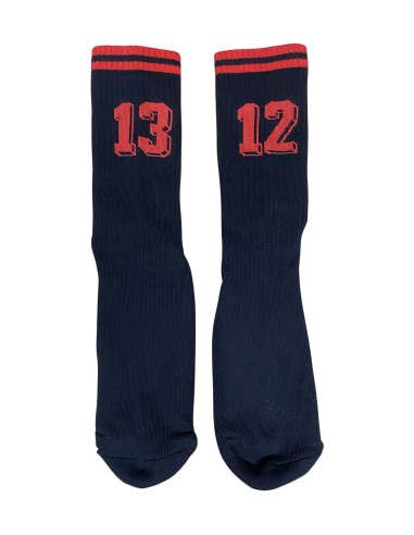 1312 - No Borders - Socken - black/red - @ No Borders