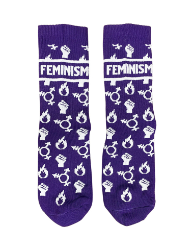 Feminism - No Borders - Socken - Purple - @ No Borders