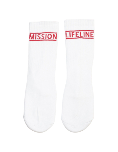 Mission Lifeline - SOLI Socks - White - @ No Borders