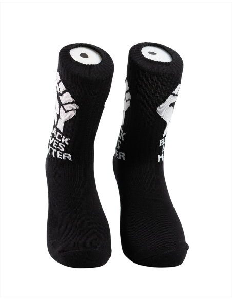 Black Live Matters - No Borders - Socks - Black