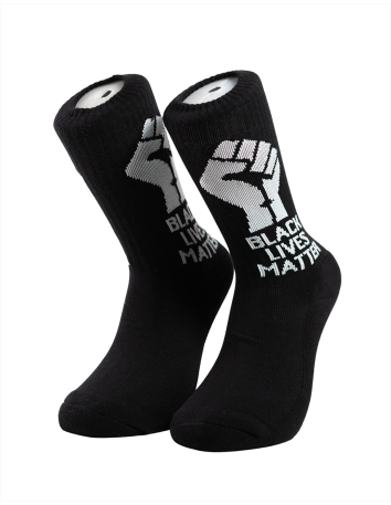 Kein Mensch ist illegal - No Borders - Socks - White - @ No Borders