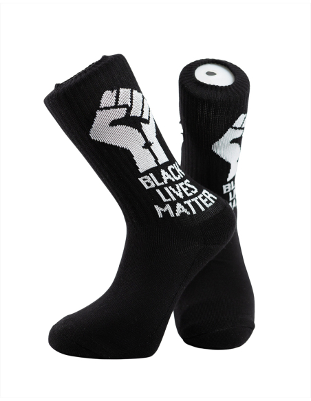 Black Lives Matters - No Borders - Socken - Black