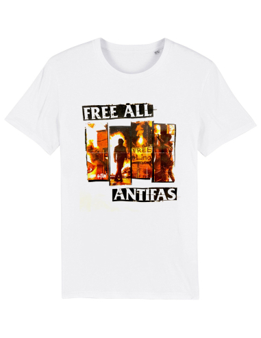 Free all Antifas II - Mob Action - SOLI T-Shirt - White - @ No Borders