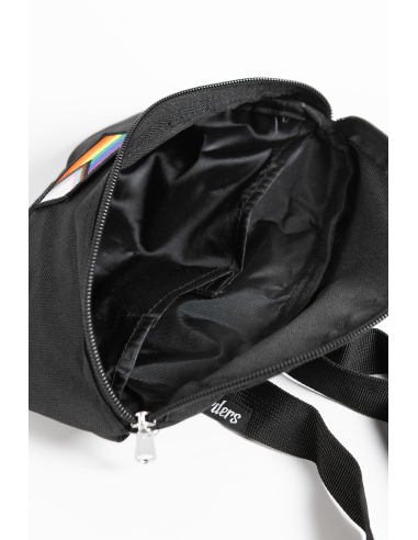Progress Pride - No Borders - Hipbag - Black - @ No Borders