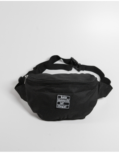 Kein Mensch ist illegal - No Borders - Gürteltasche - Black - @ No Borders