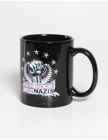 Kein Bock auf Nazis - Mug - Black - @ No Borders