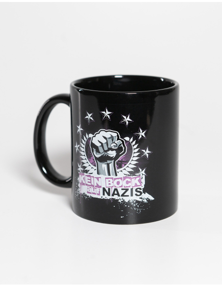 Kein Bock auf Nazis - Tasse - Black