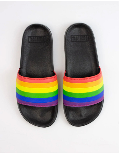 Pride / Rainbow - Sixblox - Badelatschen - Black - @ No Borders