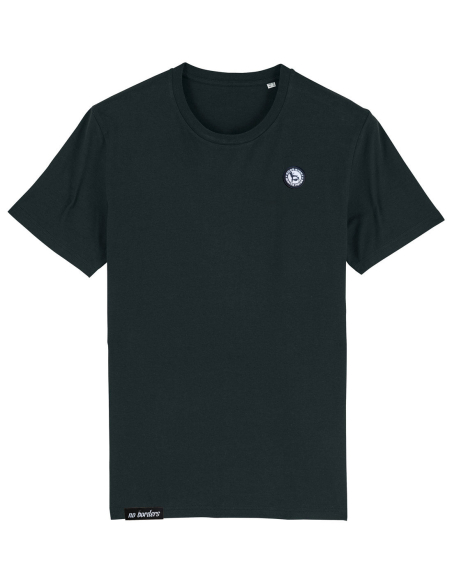 Good Night White Pride - No Borders - T-Shirt - Patch - Black