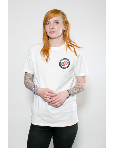 Fahrrad Antifa - No Borders - T-Shirt - Pocket Print - White - @ No Borders