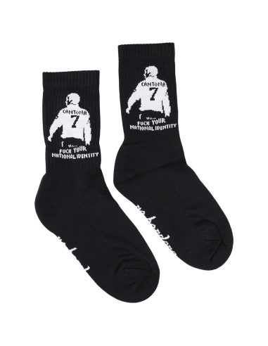 Roter Stern Leipzig - Socks - Cantona - Black - @ No Borders